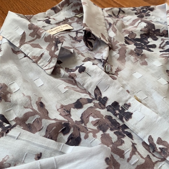 Coldwater Creek floral print button down - Picture 3 of 6